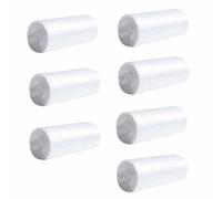 Eidoct Mini papelera de escritorio con tapa tipo prensa, cesta de basura pequeña para escritorio, oficina, cocina, papelera de plástico colorida con 2 rollos de bolsas de basura (7 bolsas de basura)