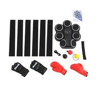Eieblek Music Boxing Machine, máquina de boxeo musical, máquina de boxeo inteligente con guantes de boxeo, equipo de fitness, soporte de pared para adultos y niños