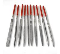 Eieenotee 10 Piezas de 4 Mm de DiáMetro, de Diamante, Juego de Limas OrtopéDicas de Diamante para de Cadena, Herramientas de CarpinteríA