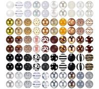 Eieenotee 100 Cuentas de 20 mm para Bolígrafos, Cuentas de Diamantes de Imitación para Bolígrafos, Llaveros con Cuentas, Bolígrafos para Manualidades DIY, Suministros para Hacer Joyas