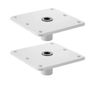 Eieenotee Base de Asiento para de Alta Resistencia, Pedestal de Asiento de 7 X 7 Pulgadas con Conector para Poste de Clavija de 3/4 de Pulgada, Color