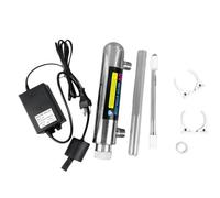 Eieenotee de Agua UV de 12 W, Lámpara de Tubo Ultravioleta, Desinfección Directa para Acuario, Purificador de Pecera, Enchufe de la UE.