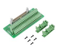 Eieenotee Interfaz del PLC del Enchufe del Bloque de Terminales de la Placa de ConexióN de la Tira del Conector de 40Pin IDC40P con el Soporte, para PLC, Montaje en Carril DIN
