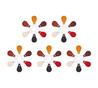 Eieenotee Juego de 30 Llaveros de para Hacer Tú Mismo, de con Remaches en, Utilizado para Tallar Artesanías (5 para Cada, 6 Estilos en Total)