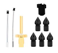 Eieenotee Kit de Extremo Caliente para Boquilla de Acero Endurecido IR3 V2, Termistor NTC100k, Tubo de Calentamiento, Bloque Calefactor de Garganta, Piezas de Impresora 3D de 0,8 mm.