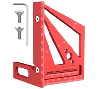 Eieenotee Regla de MedicióN MultiáNgulo 3D de AleacióN de Aluminio, Escuadra de CarpinteríA de PrecisióN de 22,5°-90°, Trazador de Revestimiento de Dibujo