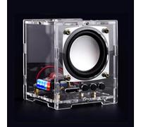 EIELE - Altavoz Bluetooth, kit de soldadura, carcasa transparente, con luces de audio, varios métodos de entrada de audio, calidad de sonido de alta resolución, proyectos elegantes, soldadura