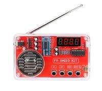 Eiele Kit de práctica de soldadura con pantalla digital para radio HD, almacenamiento de apagón, carcasa transparente, excelente proyecto de práctica de soldadura, adecuado para clases escolares y