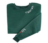 Eiennoai Bordado Personalizado Mama Sudadera y Sudadera con Capucha, Nombre Personalizado o el Nombre del niño en la Manga, Regalos para mamá, Motherday Regalos