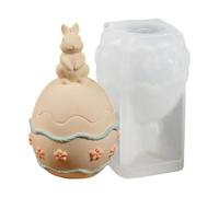 Eier Gießformen Frühling - Dekorative Ostereier Formen Auswahl, Flexible Bastelvorlagen | Saubere Entformung Feine Konturen Kreatives Arbeiten DIY Konzept Nutzung für Kunsthandwerk Resin Gips Wohnacce