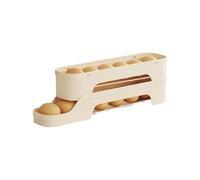 Eier Organizer - Automaticher Rollspender Mit Belüftungssystem | Mehrschichtiger Eierhalter Für Kühlschrank, Theke, Küche, Frische Lagerung, Platzsparende Aufbewahrung Für Frühstück, Backen, Kochen