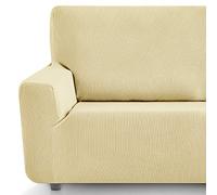 Eiffel Textile Funda Sillon Elastica Protector Adaptable Rústica, Beige, 1 Plaza (70-110 cm)