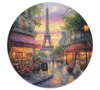 Eiffel Tower 1000 Piece Jigsaw Puzzle For Adults Educational Games Stress Relief Puzzle Exercise The Memory of The Brain for Men, Women, Elders, Seniors 1000pcs (67.5x67.5cm)