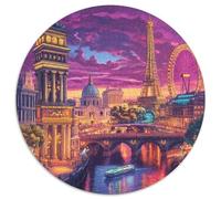 Eiffel Tower 1000 Pieces Jigsaw Puzzles For Adults Educational Games Stress Relieving Entertainment Cultivate The Spirit of Teamwork for Family Decorations 1000pcs (67.5x67.5cm)