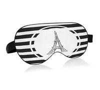 Eiffel Tower in Paris Sleep Mask Lightweight Soft Breathable Eye Mask with Adjustable Strap Blackout Eye Mask for Women Men for Travel Night Sleeping