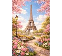 Eiffel Tower in Spring Bloom: Beautiful Gift Notebook Journal for Friends and Family, Teens and Adults, School Booklet