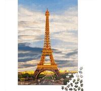 Eiffel Tower Puzzle Imposible,desafío para Adultos Entretenimiento Creativo 1000 Piezas Obra De Arte De Juego De para Adultos Y Niños 1000pcs (38x26cm)