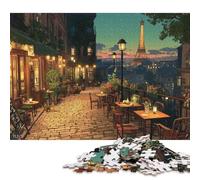 Eiffel Tower Puzzle para Adultos 500 Piezas Cumpleaños para Decoración del Hogar Juego De Rompecabezas Juegos Educativos Stress Relief 500pcs (52x38cm)