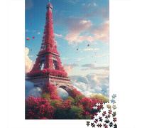 Eiffel Tower Puzzles 1000 Piezas Adultos Cumpleaños Juego De Rompecabezas Educational Game para Decoración del Hogar Stress Relief 1000pcs (75x50cm)