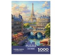 Eiffel Tower Rompecabezas Imposible,desafío for Adults Juego Educativo 1000 Piezas Obra De Arte De Juego De para Adultos, Regalos A Partir De 14 Años 38x26cm/1000pcs