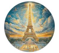 Eiffel Tower Rompecabezas Imposible,desafío para Adultos Entretenimiento Creativo 1000 Piezas Obra De Arte De Juego De para Adultos, Regalos A Partir De 14 Años 1000pcs (67.5x67.5cm)