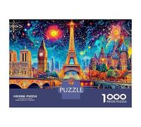 Eiffelturm (22)_2 1000 Piezas Rompecabezas Imposible Actividades Familiares Notre Dame in Der Nacht Jigsaw Desafíos Difíciles para Regalo 70x50cm/1000pcs