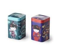 Eigenart Case Sweet Little Geisha SLG7070109 - Caja de metal cuadrada con cierre y capacidad de 100 g