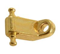 Eighosee 1 juego de guías de cuerda de guitarra, dispositivo de clavos de cuerda de presión (dorado)