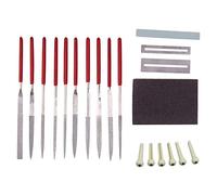 Eighosee 1 juego de herramientas de nivelación de lijado de trastes de guitarra, cuñas de piedra de , mantenimiento de reparación de guitarra, etc.