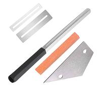 Eighosee 1 juego de reparación de guitarra de metal y luthier, de trastes y balancín de trastes para guitarra, ukelelele, etc.