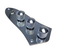 Eighosee 1 pieza de 3 bandas Active Passive Preamp Jazz Control Plate Pomos de montaje