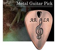 Eighosee 1 púa de guitarra de metal de 0,38 mm, fina, duradera, color plateado, profesional, para ukelele