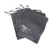 Eighosee 10 bolsas de almacenamiento de viaje de 26,5 x 36 cm, con cordón, no tejidas, portátiles, Gray, 26.5X36CM