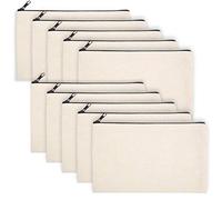 Eighosee 10 bolsas de manualidades, bolsas de cosméticos, bolsas de lápices, bolsas de cosméticos, bolsas de cosméticos de viaje multifunción, White, Talla única