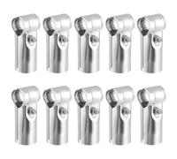 Eighosee 10 Paquetes de Abrazaderas para Tubos en T de Acero Inoxidable 201 de Alta Resistencia, Conectores para Tubos en T, Abrazaderas para Extremos de Cercas de Eslabones de Cadena