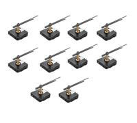 Eighosee 10 Piezas de Mecanismo Movimiento Reloj Cuarzo Eje de 31 mm, Kit de Manecillas Reparación Reloj de Bricolaje, Piezas de Herramientas de Reparación de Movimiento de Reloj