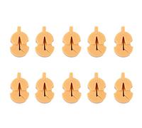 Eighosee 10 silenciadores ligeros para violín de un solo agujero, color amarillo estándar