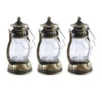 Eighosee 12 Piezas Mini Linterna Decorativa con Vela LED Linterna Vintage Linternas Colgantes Vela Linternas A Pilas Linterna Cobre