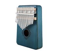 Eighosee 17 Kalimba - Piano africano de dedo pulgar de caoba, instrumento musical para niños y adultos, principiantes, color azul