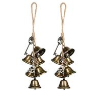 Eighosee 2 Uds. CarillóN de Viento de, CarillóN de Viento Colgante para Puerta, DecoracióN de Campana de BrujeríA, Campanas de, Campana de Viento de Templo, Viento Retro