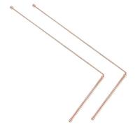 Eighosee 2 Varillas de Sonda de Cobre Al 99,9%, Detector de Metales, Varillas de Radiestesia para Encontrar Tesoros de Agua, y Objetos Perdidos.