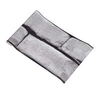 Eighosee 20 x 100 cm adhesivo adhesivo para pared de azulejos 3D para decoración de suelo, cocina, hogar, color gris