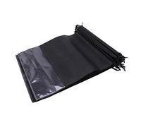 Eighosee 24 bolsas de viaje para zapatos impermeables no tejidas con cuerda para hombres y mujeres, organizadores de bolsas de almacenamiento, Black