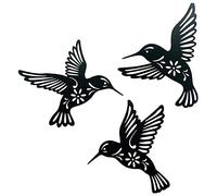 Eighosee 3 figuras de metal para colgar en la pared, de hierro, impermeables, para colgar en la pared