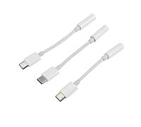 Eighosee 3 Piezas Type C A 3.5Mm Adaptador De Audio para Auriculares,USB-C A 3.5Mm Hembra AUX Cable Conector De Microfono para Z,Le 2/Le Pro 3,No Apto para Y PIXL()