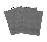 Eighosee 4 Piezas de Lona de Plástica de 14 Quilates, Hojas de Lona de Plástica Negra, Pantalla de Plástica para Bordado, para Manualidades de Bricolaje
