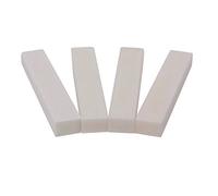 Eighosee 4 tuercas sin ranura de material de hueso para guitarra, accesorio de instrumento de cuerda