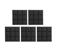 Eighosee 5 paneles de espuma acústica, azulejos de cuña insonorizados de estudio, paneles de sonido, absorción de aislamiento, diseño de de 9 bloques