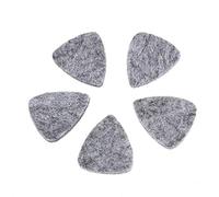 Eighosee 5 púas de fieltro suave y duro para ukelele, mandolina, guitarra, color gris