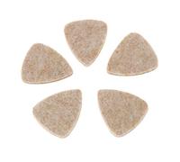 Eighosee 5 púas de fieltro suave y duro para ukelele, mandolina, guitarra, color madera